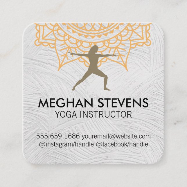 Yoga Posa | Instructor | Gesundheit Terminkarte (Vorderseite)