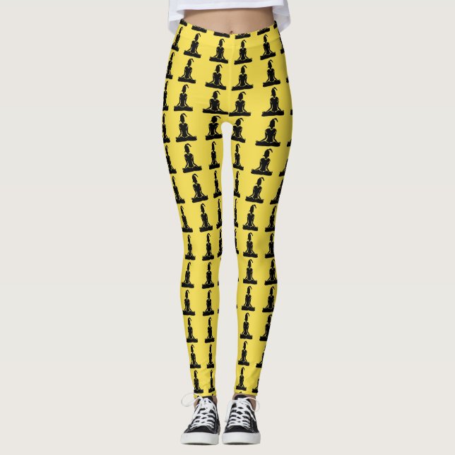 Yoga Pose Custom Leggings. Leggings (Vorderseite)