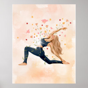 Yoga Pose Feminine Poster