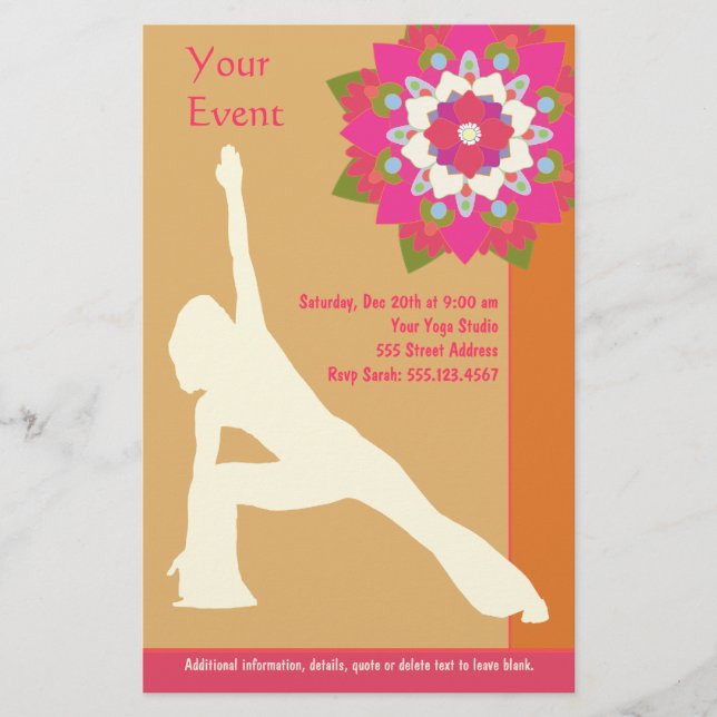 Yoga Pose Flyer (Vorne)