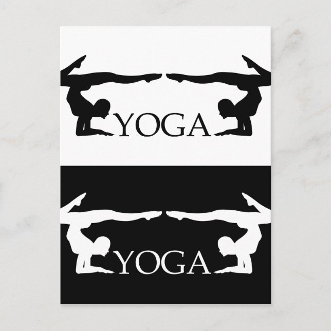 Yoga-Pose - Fortgeschrittene Stufe Postkarte (Vorderseite)