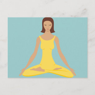 Yoga Pose Girl Postkarte
