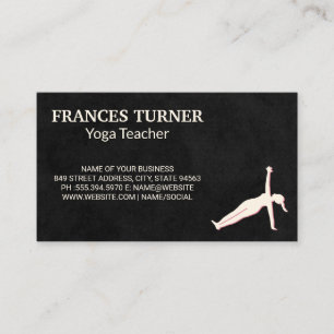 Yoga-Pose Lehrer Visitenkarte