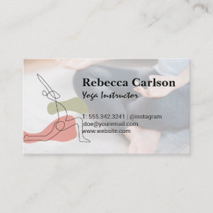 Yoga-Pose-Logo Wellness-Meditation Visitenkarte