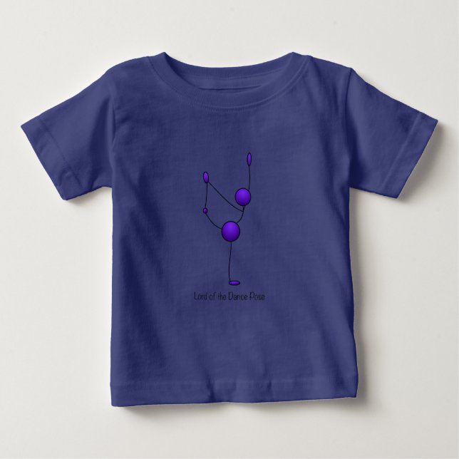Yoga Pose - Lord of the Dance Pose Baby T-shirt (Vorderseite)
