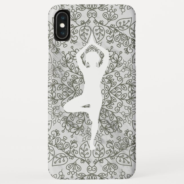 Yoga Pose Mandala Case-Mate iPhone Hülle (Rückseite)
