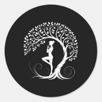 Yoga-Pose-Meditation Namaste Buddhismus Baum
