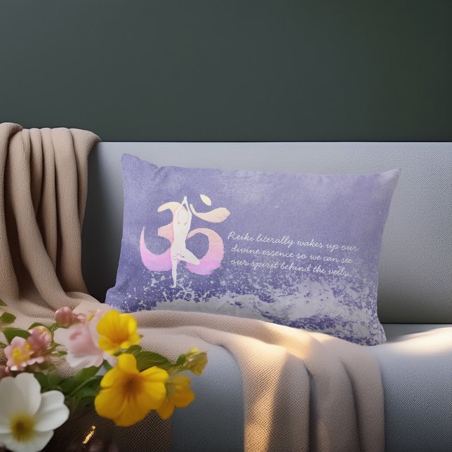 Yoga Pose OM Quote für Peri-Medizin Lendenkissen (Von Creator hochgeladen)