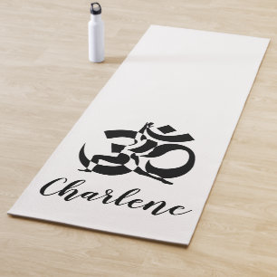 Yoga-Pose-OM-Symbol personalisiert Yogamatte