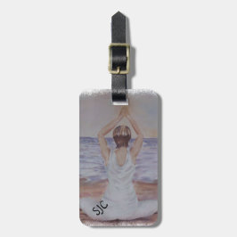 YOGA POSE PERSONALISIERT LUGGAGE TAG GEPÄCKANHÄNGER