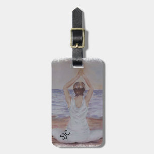 YOGA POSE PERSONALISIERT LUGGAGE TAG GEPÄCKANHÄNGER