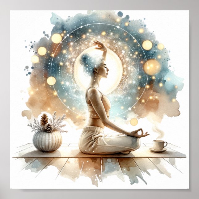Yoga-Pose Poster (Vorne)