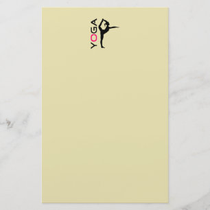 Yoga-Pose-Silhouette Briefpapier
