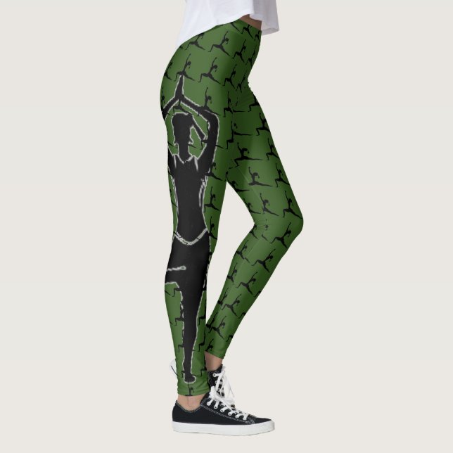 Yoga Pose Silhouette Leggings (Rechts)