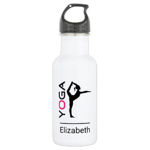 Yoga Pose Silhouette Personalisiert Edelstahlflasche