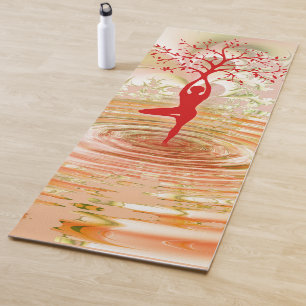 Yoga-Pose, Wasser und Baum Yogamatte