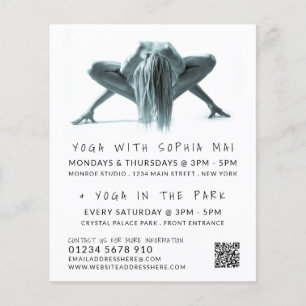 Yoga-Pose, Yoga-Class-Werbe-Flyer Flyer