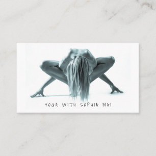 Yoga Pose, Yoga Instructor Business Card Visitenkarte