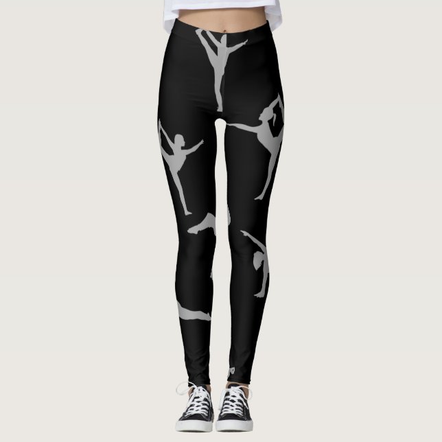 YOGA-POSEN (BLACK)-LEGGINGS LEGGINGS (Vorderseite)