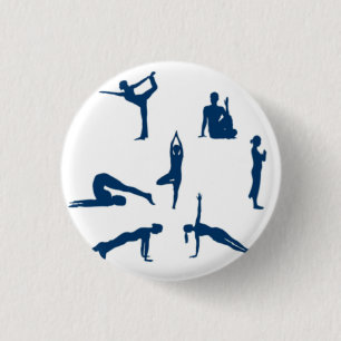 Yoga-Posen Button