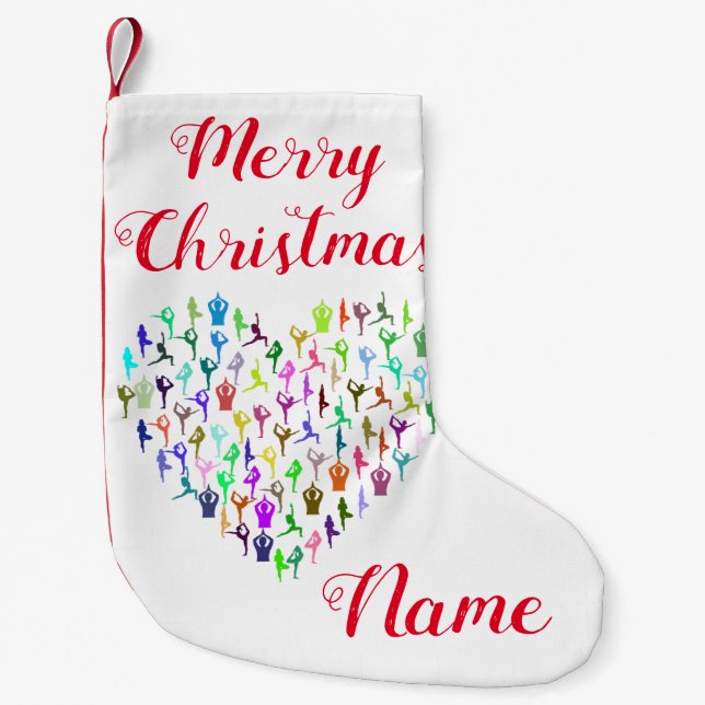 Yoga-Posen Herz Thunder_Cove Kleiner Weihnachtsstrumpf (Vorderseite)