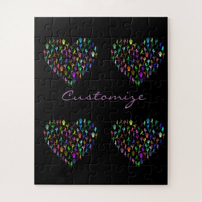 Yoga-Posen Herz Thunder_Cove Puzzle (Vertikal)