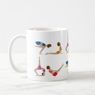 Yoga-Posen Kaffee-Cup-Tasse Kaffeetasse