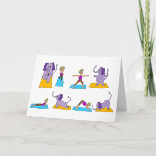 Yoga-Posen-Karte Karte
