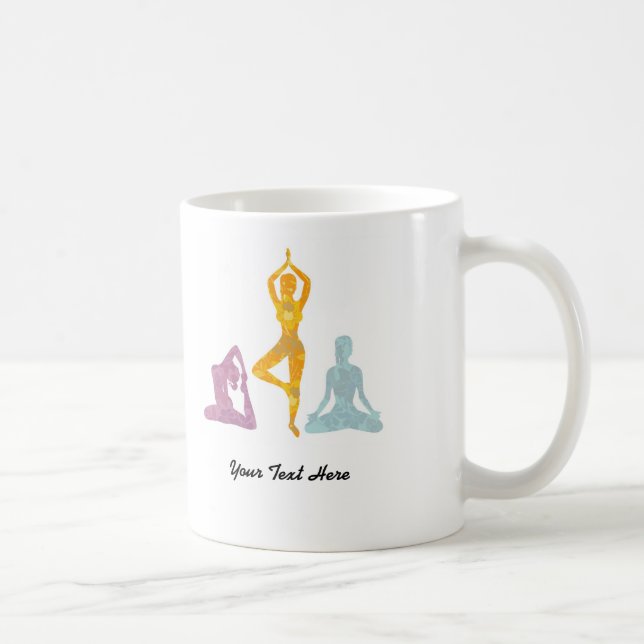 Yoga-Posen (kundengerecht) Kaffeetasse (Rechts)
