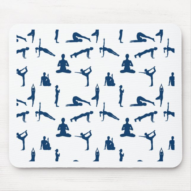 Yoga-Posen Mousepad (Vorne)