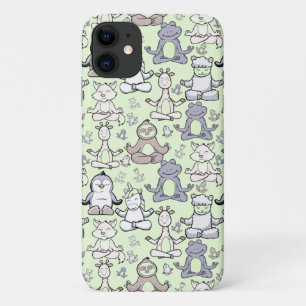 Yoga-Posen-Muster Nahtloses Yoga-Muster 46 Case-Mate iPhone Hülle