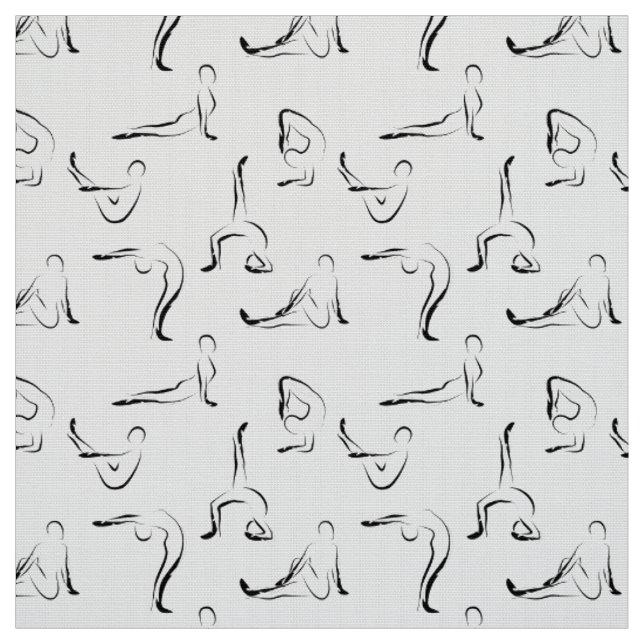 Yoga-Posen-Muster Stoff (Muster)