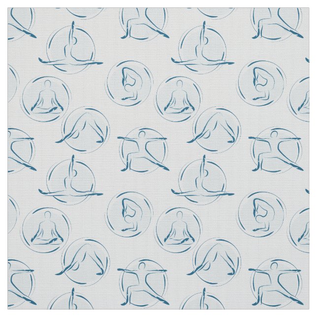Yoga-Posen-Muster Stoff (Muster)