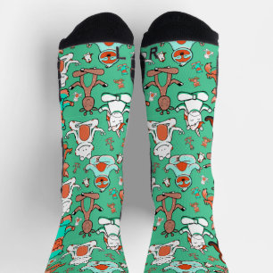 Yoga-Posen-Muster Yoga-Nahtlose Muster 53 Klasse Socken