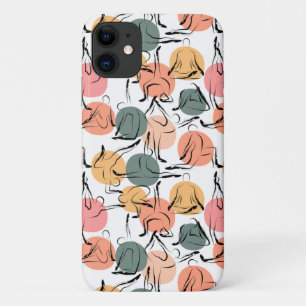 Yoga-Posen-Muster Yoga-nahtloses Muster 13 Case-Mate iPhone Hülle