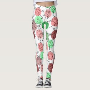 Yoga-Posen-Muster Yoga-nahtloses Muster 30 Leggings