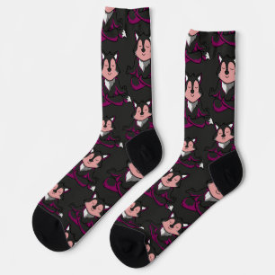 Yoga-Posen-Muster Yoga-nahtloses Muster 32 Socken