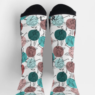 Yoga-Posen-Muster Yoga-nahtloses Muster 41 anzei Socken