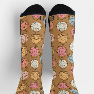 Yoga-Posen-Muster Yoga-nahtloses Muster 43 Tasch Socken