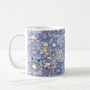 Yoga-Posen-Muster Yoga-nahtloses Muster 49 Kaffeetasse