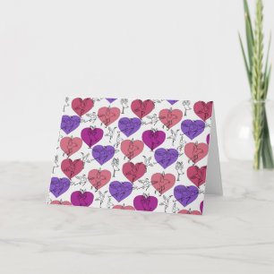 Yoga-Posen-Muster   Yoga-nahtloses Muster 4 Karte