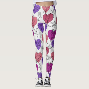 Yoga-Posen-Muster Yoga-nahtloses Muster 4 Leggings