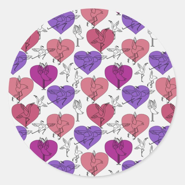 Yoga-Posen-Muster | Yoga-nahtloses Muster 4 Runder Aufkleber (Vorderseite)