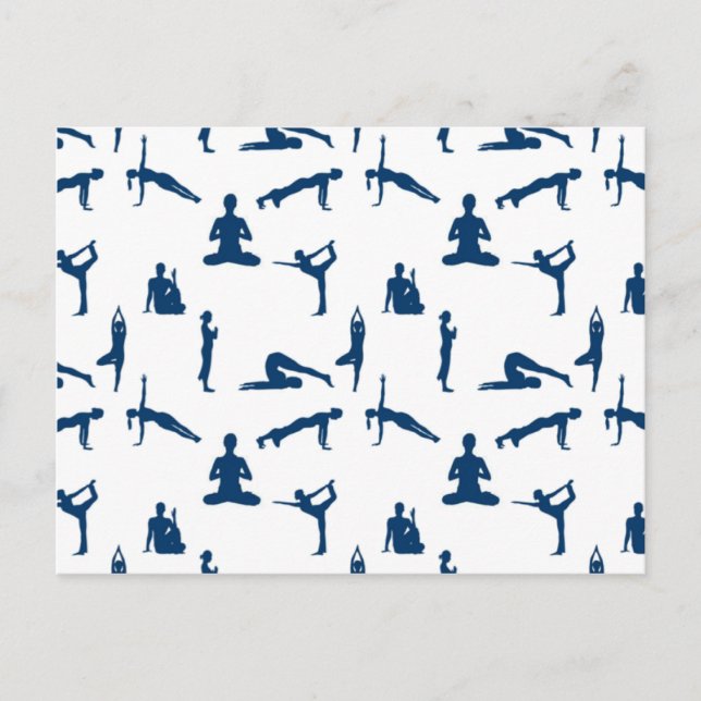 Yoga-Posen Postkarte (Vorderseite)