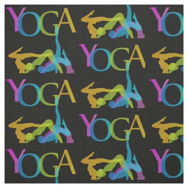 Yoga-Posen Stoff (Muster)
