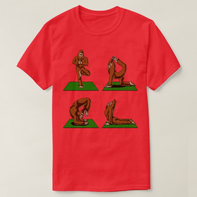 Yoga-Posen T-Shirt (Design vorne)