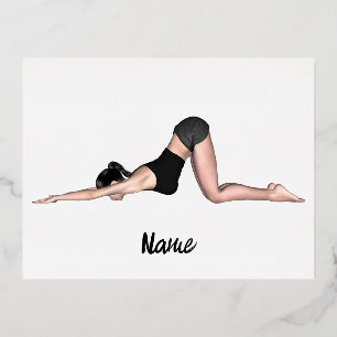 Yoga Posen Thunder_Cove Folien Feiertagspostkarte