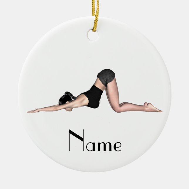 Yoga Posen Thunder_Cove Keramik Ornament (Vorne)