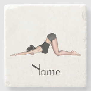 Yoga Posen Thunder_Cove Steinuntersetzer