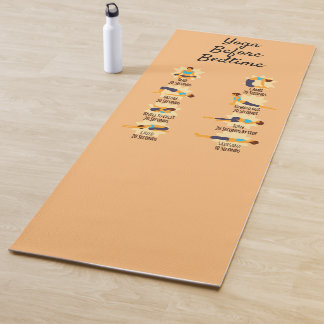 Yoga-Posen vor dem Weck Yogamatte